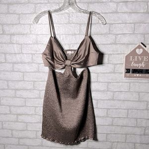 Blush Bj smocked cutout dress size Large